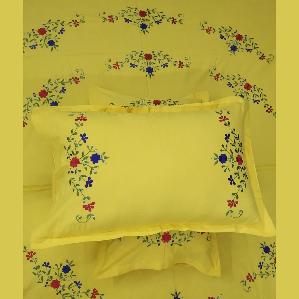 Garden Yellow Bedsheet