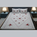 Laal Gulaab - White Bedsheet