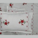 Laal Gulaab - White Bedsheet