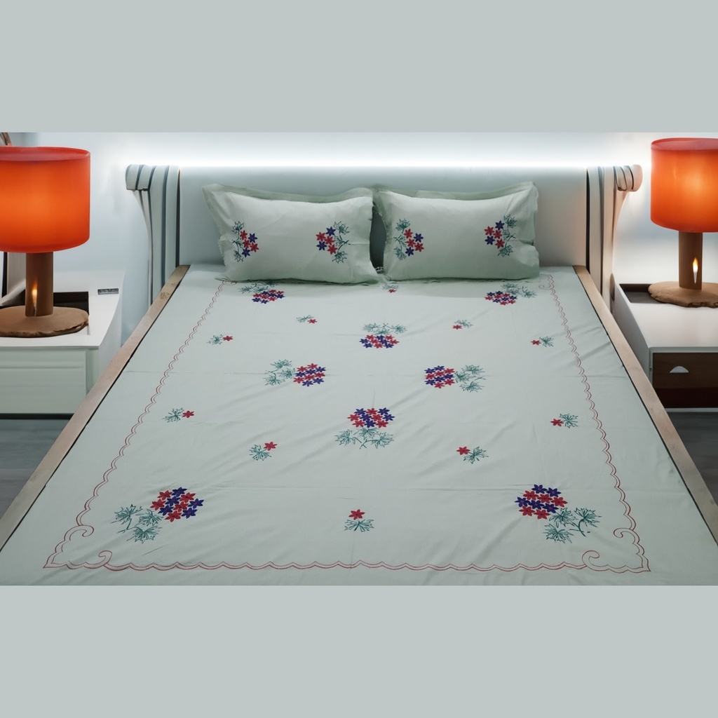 Sobuj - Sea Green Bedsheet 