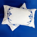 Bellflower White Pillow Cover 