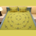 Basonti - Garden Yellow Bedsheet 