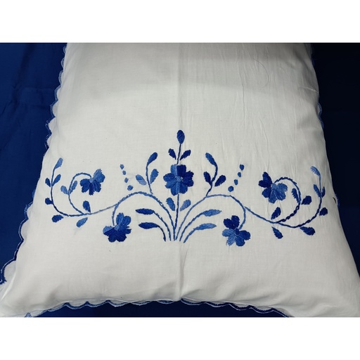 [BLUIRI01] Iris Blue Pillow Cover 