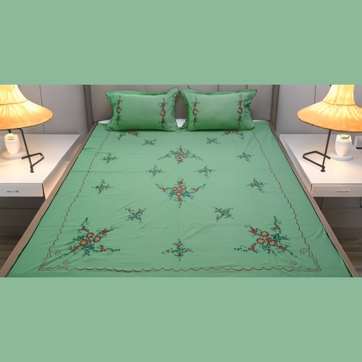 [SMNLHR01] Samandari Leher - Mint Green Bedsheet 