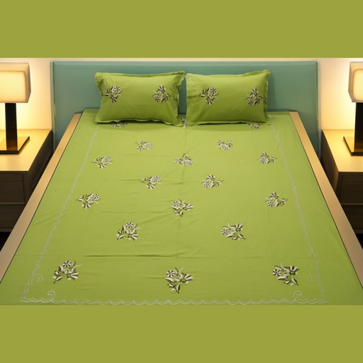 [ZTNGUL01] Zaitooni Baag - Olive Green Bedsheet 